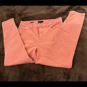Talbots peach colored Jegging